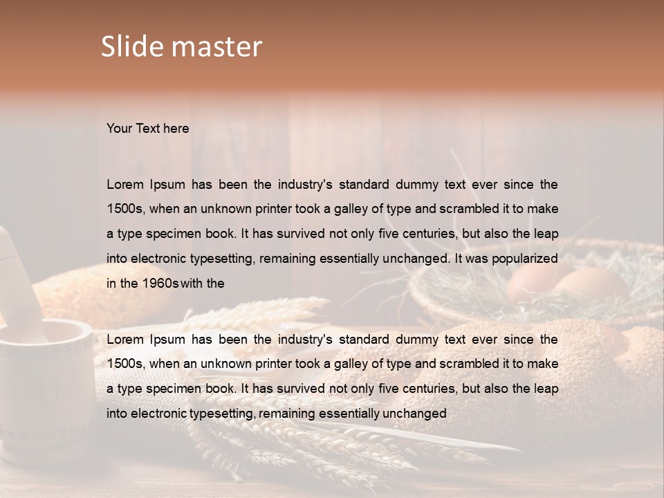 Rye Corn Piece PowerPoint Template