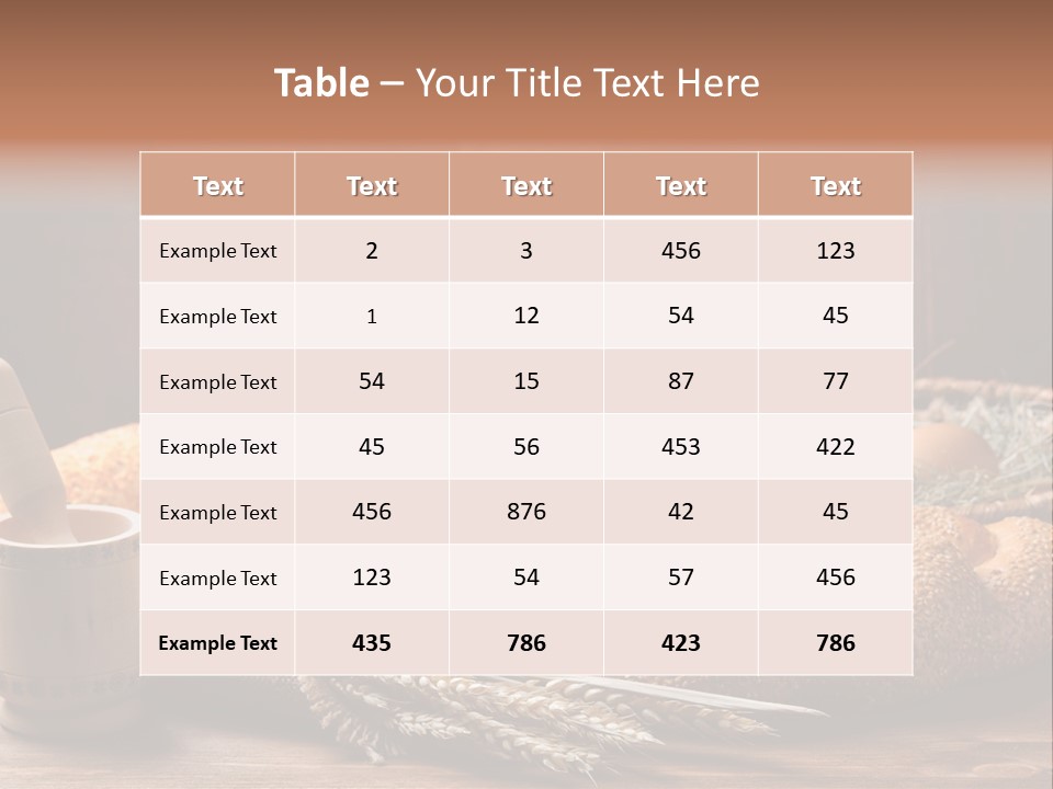Rye Corn Piece PowerPoint Template