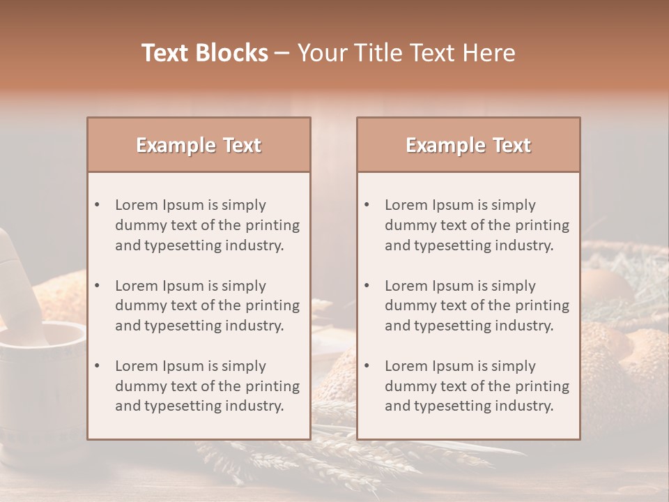 Rye Corn Piece PowerPoint Template