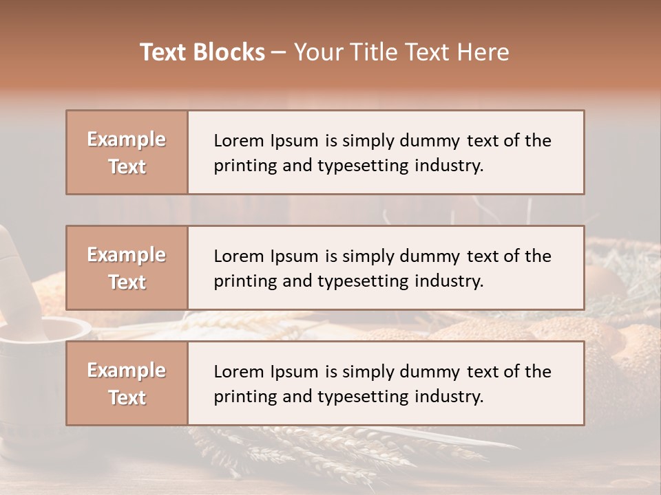 Rye Corn Piece PowerPoint Template