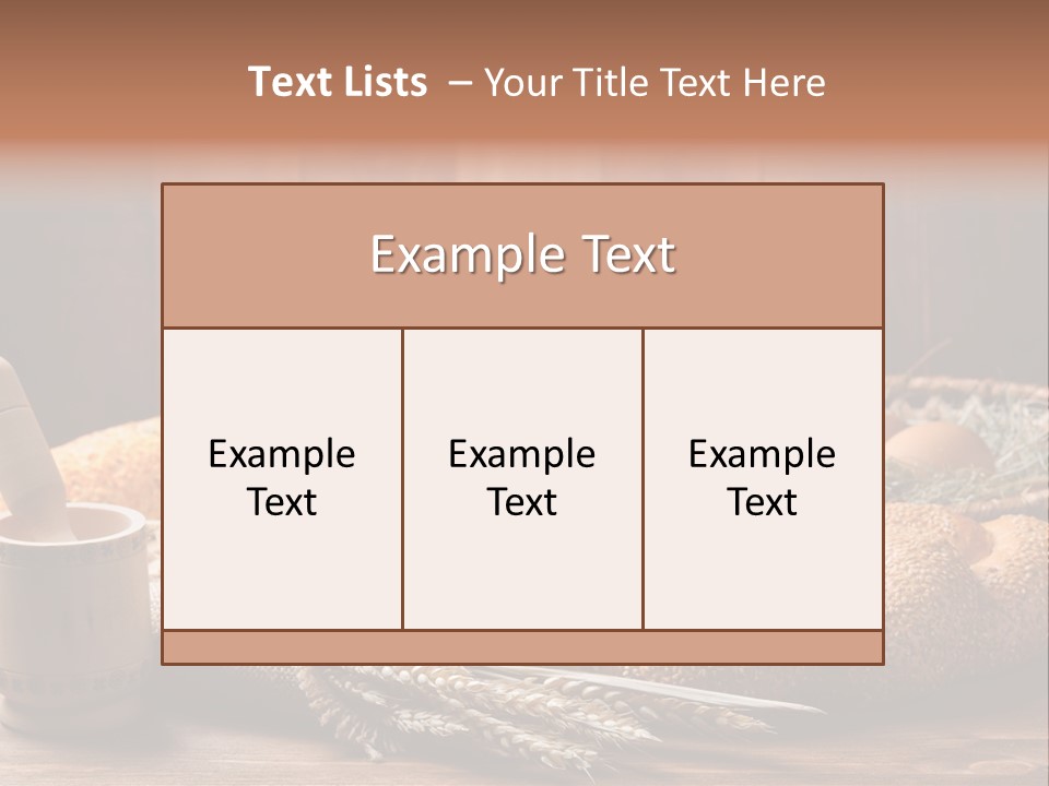 Rye Corn Piece PowerPoint Template