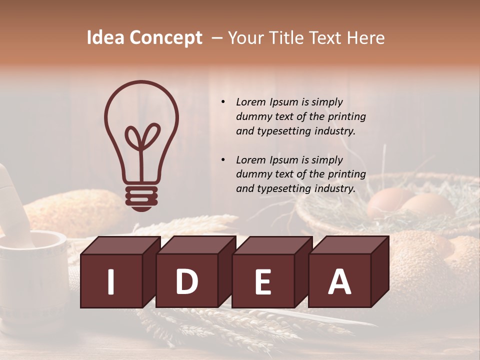 Rye Corn Piece PowerPoint Template