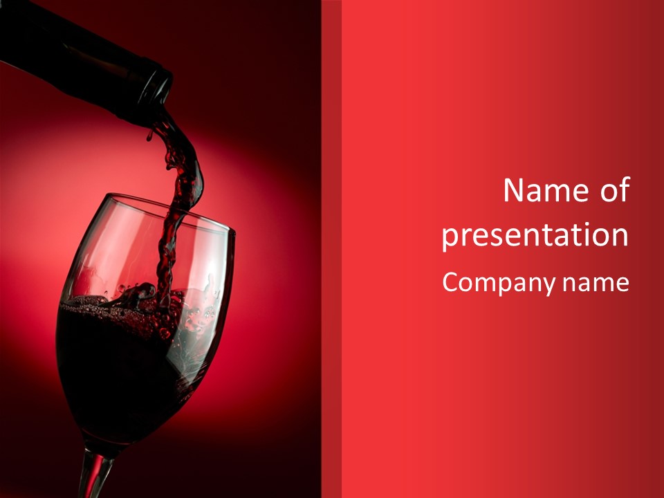 Luxury Element Wine PowerPoint Template