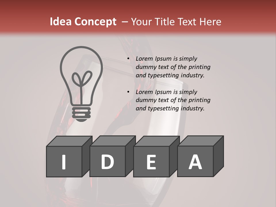 Expression Beverage Dark PowerPoint Template