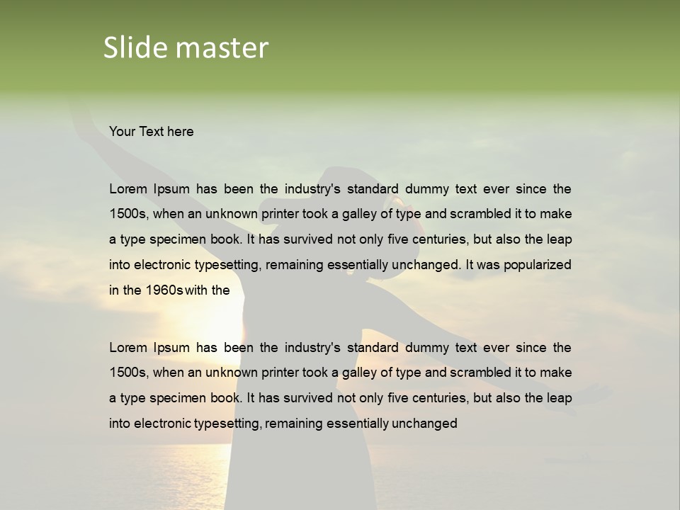 Dance Red Activity PowerPoint Template