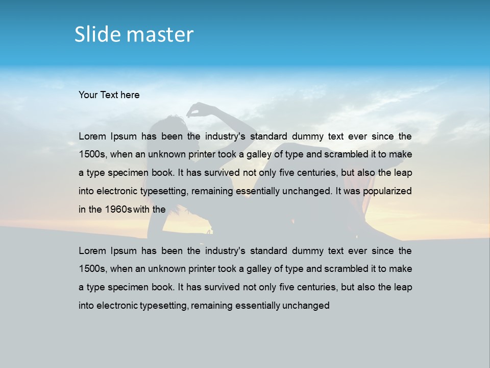 Beach Play Sun PowerPoint Template