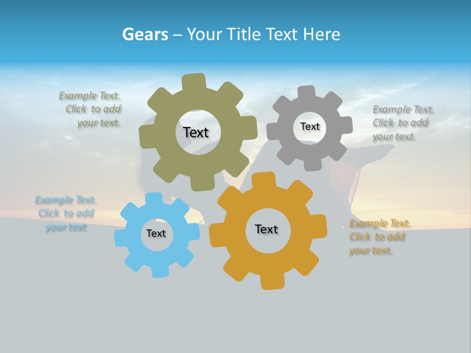 Beach Play Sun PowerPoint Template