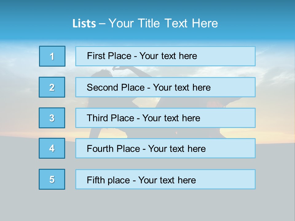 Beach Play Sun PowerPoint Template