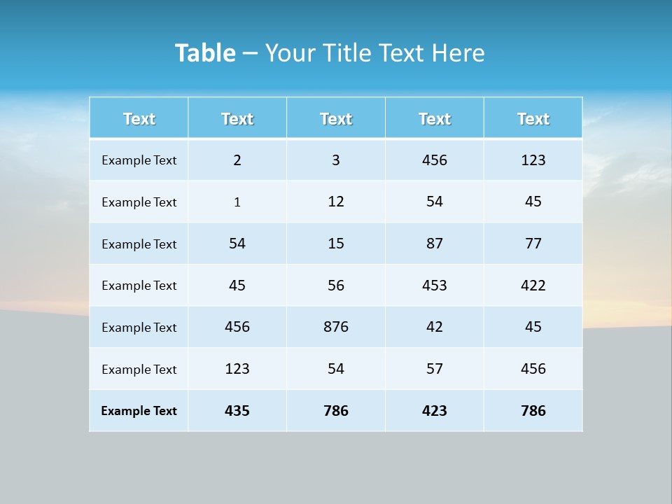 Beach Play Sun PowerPoint Template