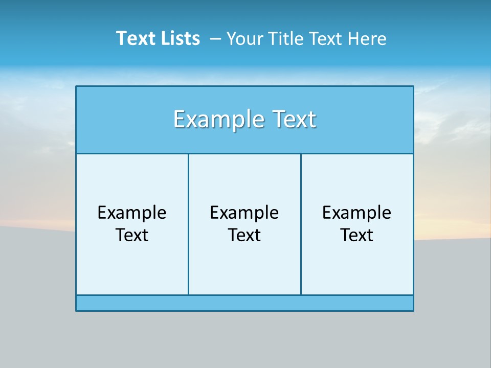 Beach Play Sun PowerPoint Template