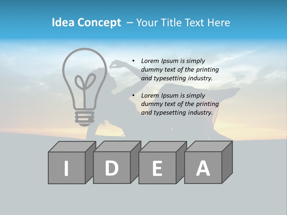 Beach Play Sun PowerPoint Template