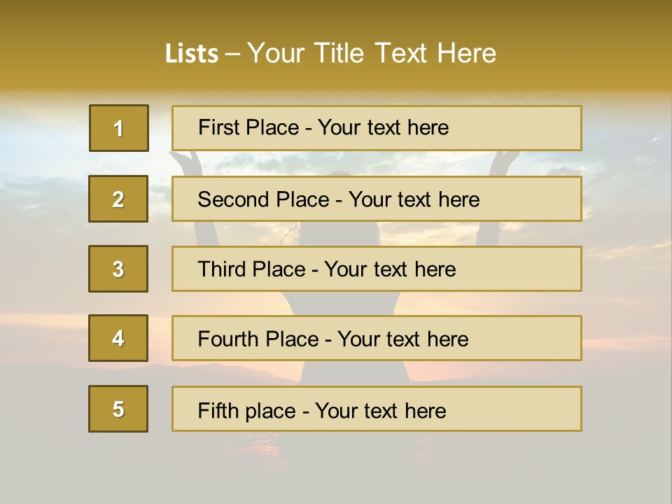 Sea Action Person PowerPoint Template