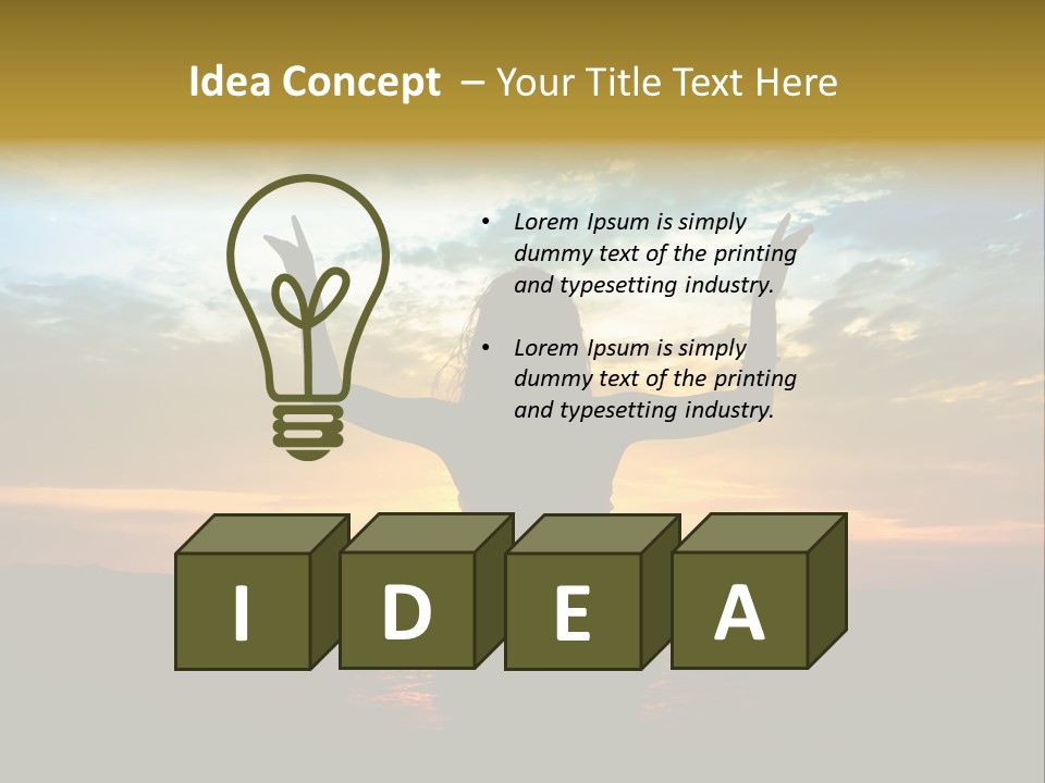 Sea Action Person PowerPoint Template