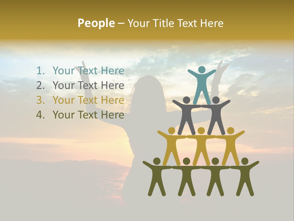 Sea Action Person PowerPoint Template