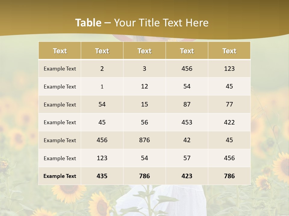 Outdoor Crop Nature PowerPoint Template