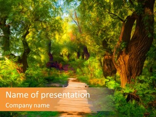 Grass Brush Outdoor PowerPoint Template