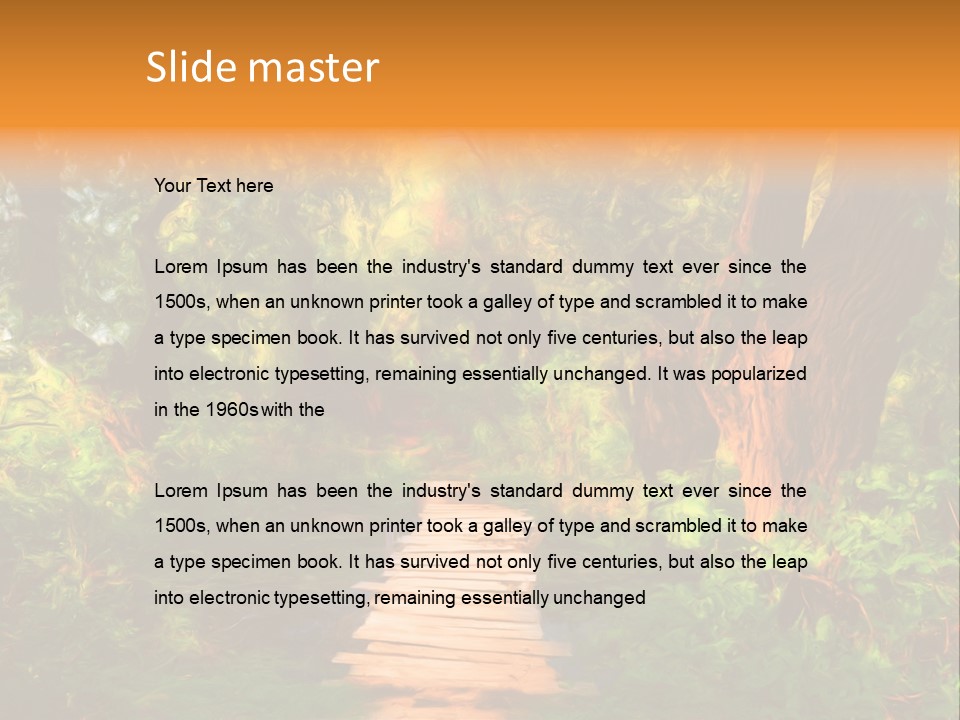 Grass Brush Outdoor PowerPoint Template