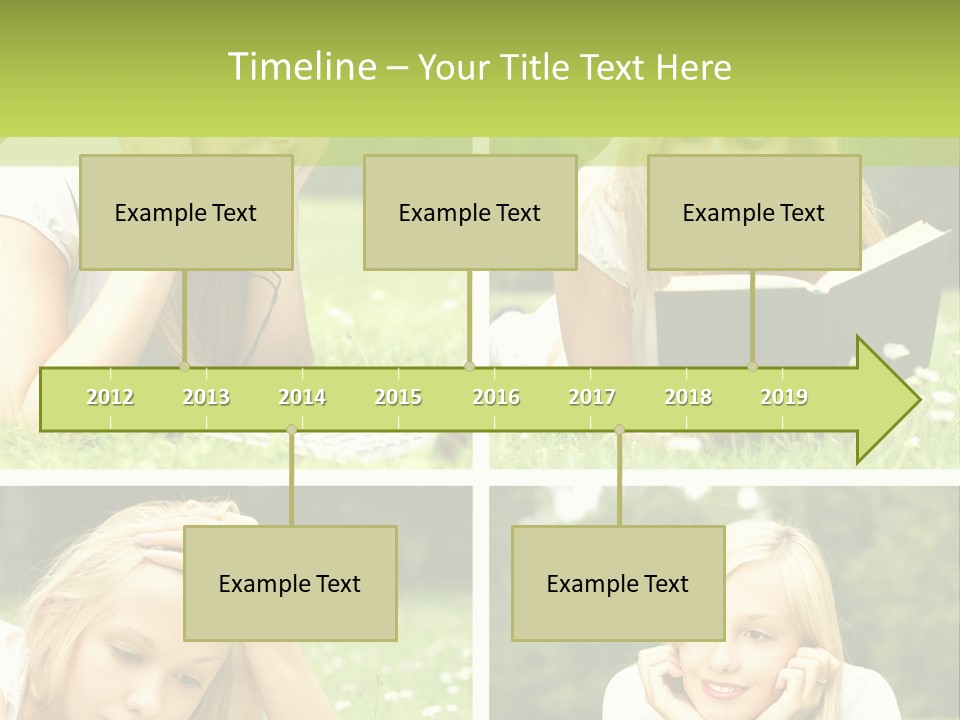 Adult Girls Solitude PowerPoint Template