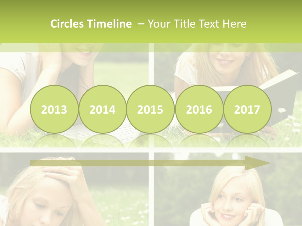 Adult Girls Solitude PowerPoint Template