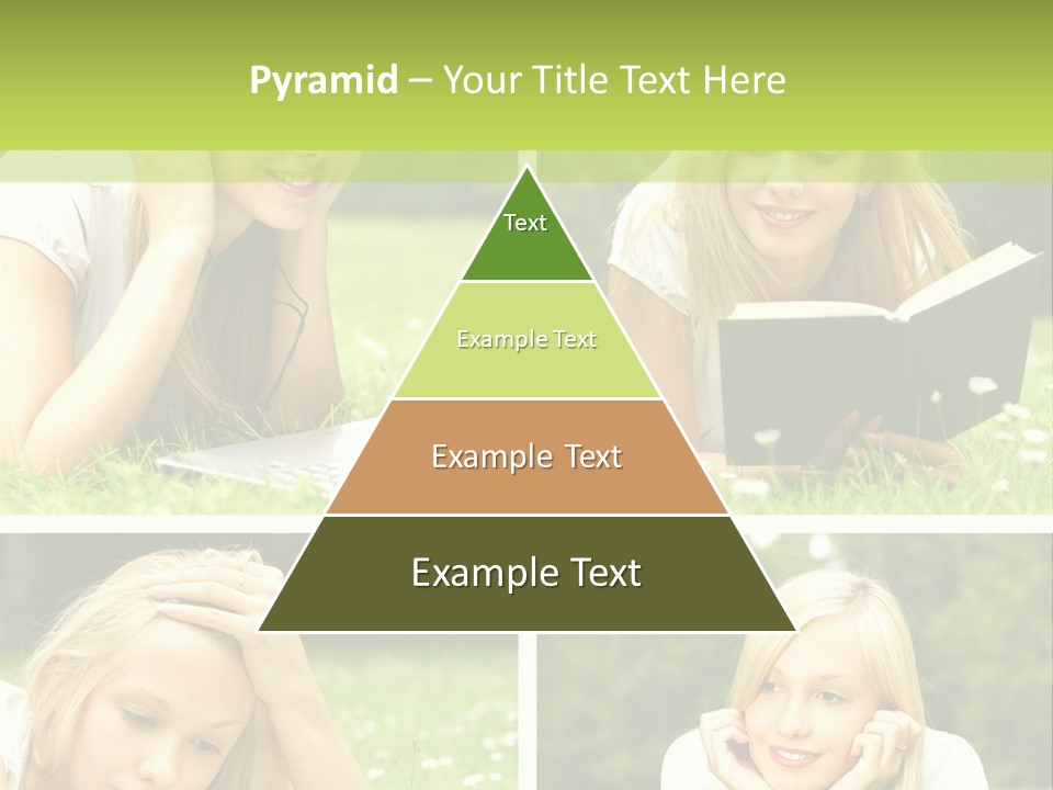 Adult Girls Solitude PowerPoint Template