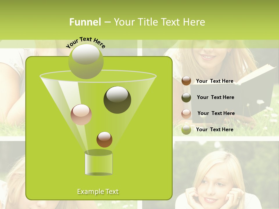 Adult Girls Solitude PowerPoint Template