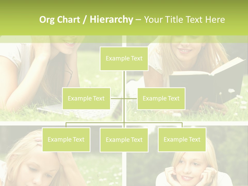 Adult Girls Solitude PowerPoint Template