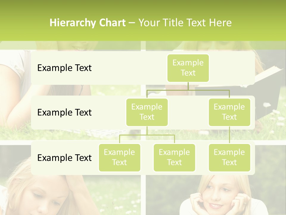 Adult Girls Solitude PowerPoint Template