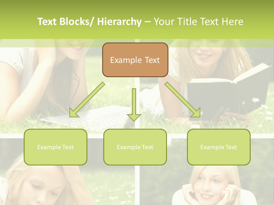 Adult Girls Solitude PowerPoint Template