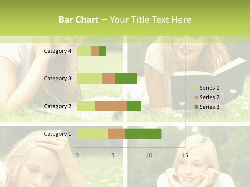 Adult Girls Solitude PowerPoint Template