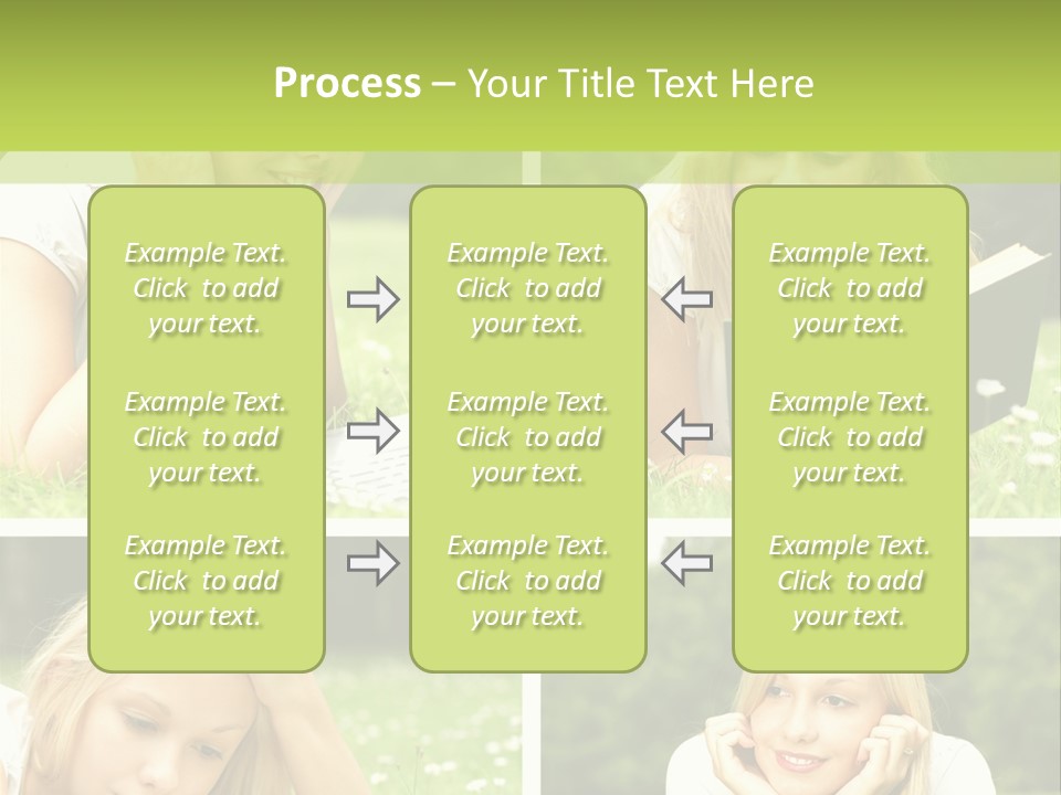 Adult Girls Solitude PowerPoint Template