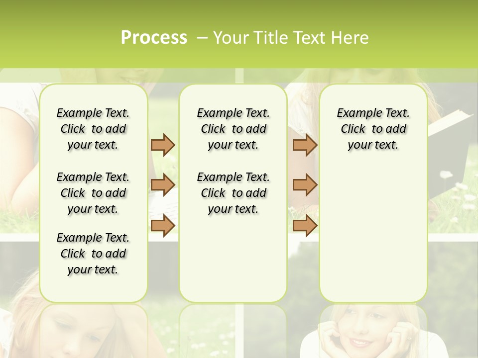 Adult Girls Solitude PowerPoint Template