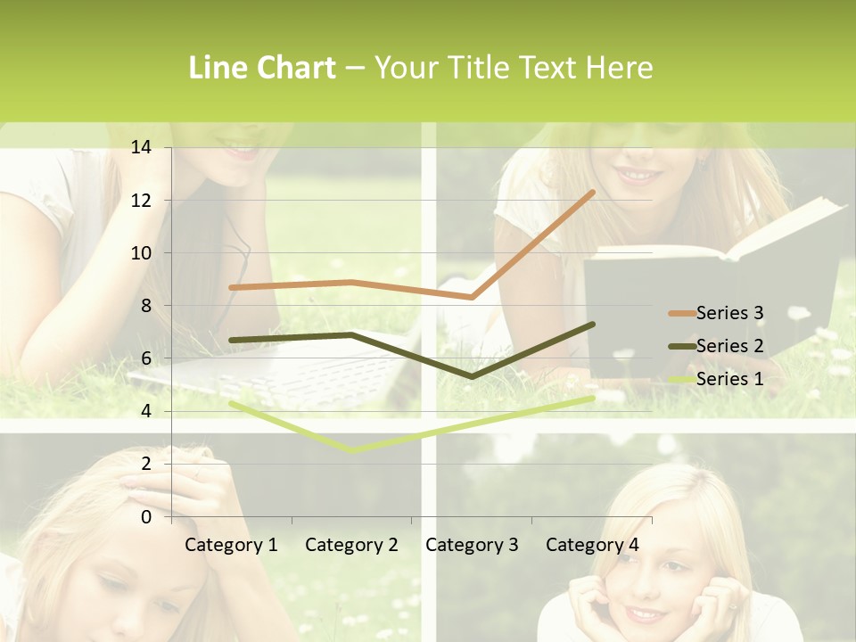 Adult Girls Solitude PowerPoint Template