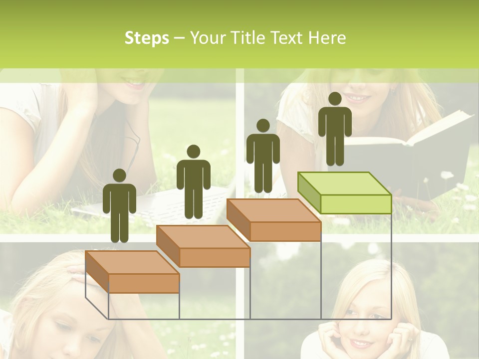 Adult Girls Solitude PowerPoint Template