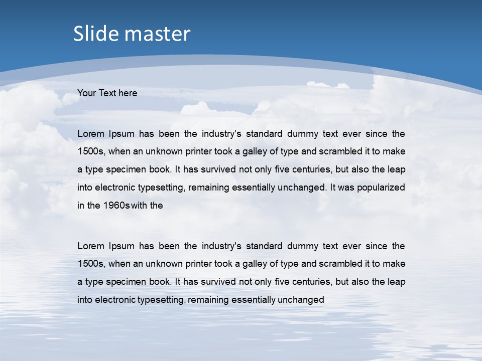 Vertical Sky Astronomy PowerPoint Template