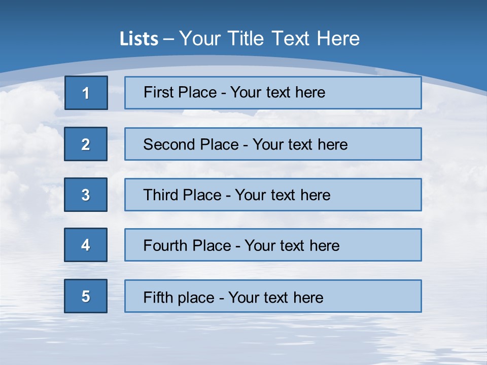 Vertical Sky Astronomy PowerPoint Template