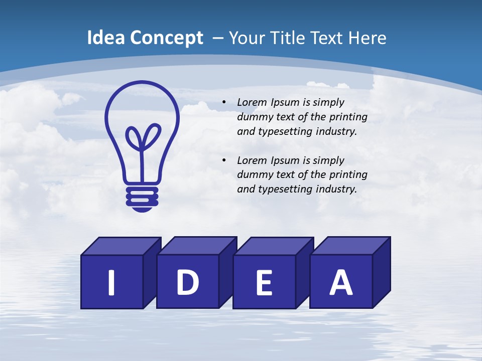 Vertical Sky Astronomy PowerPoint Template