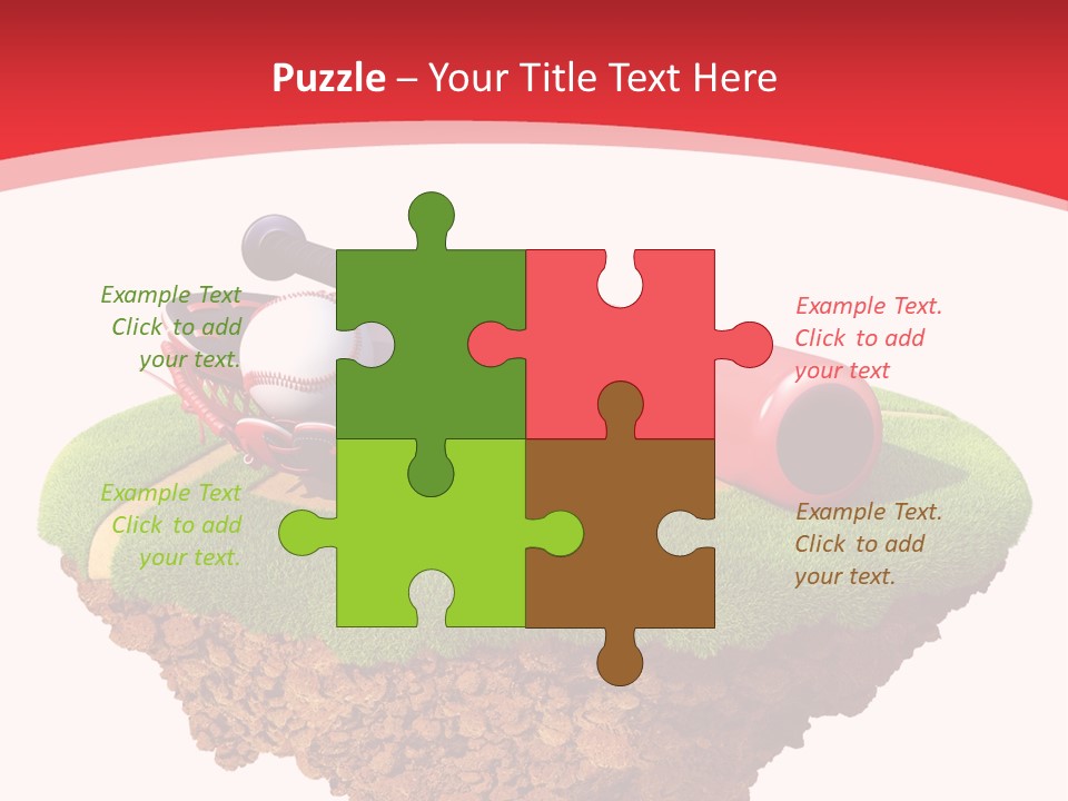 Championhip Sport Glove PowerPoint Template