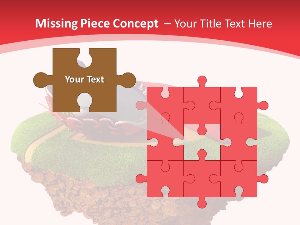 Championhip Sport Glove PowerPoint Template