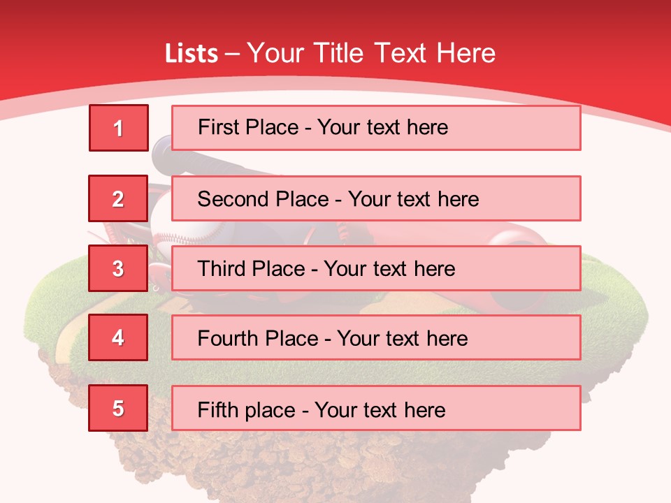 Championhip Sport Glove PowerPoint Template