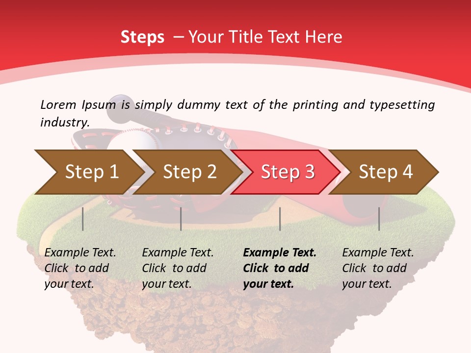 Championhip Sport Glove PowerPoint Template