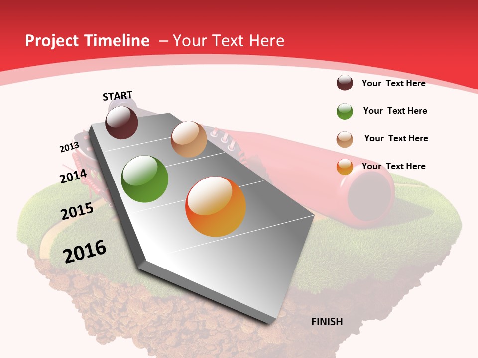 Championhip Sport Glove PowerPoint Template