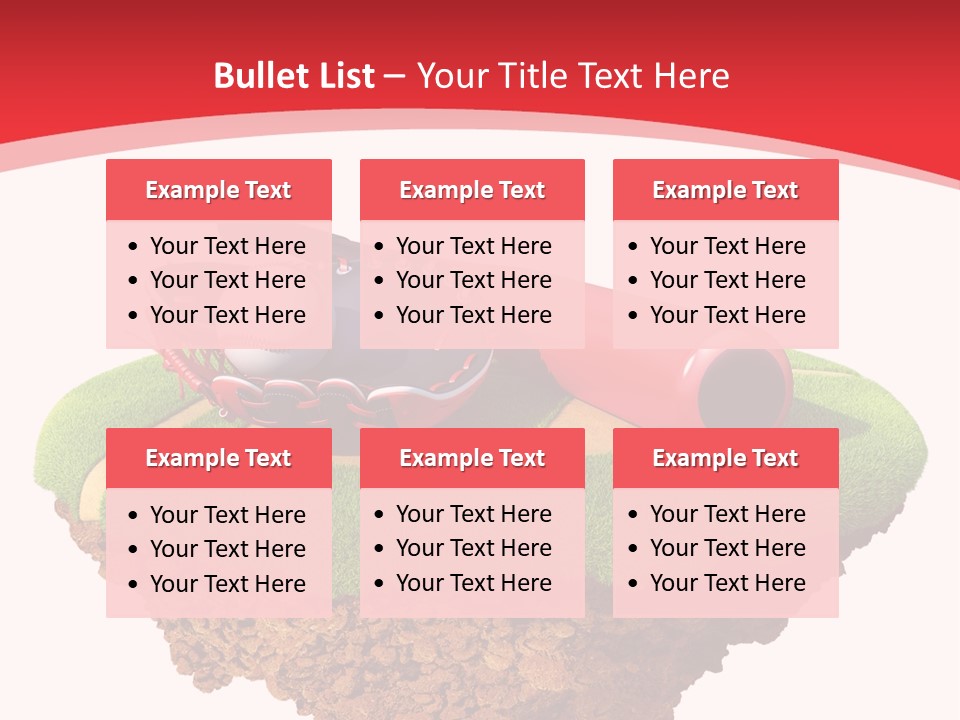 Championhip Sport Glove PowerPoint Template