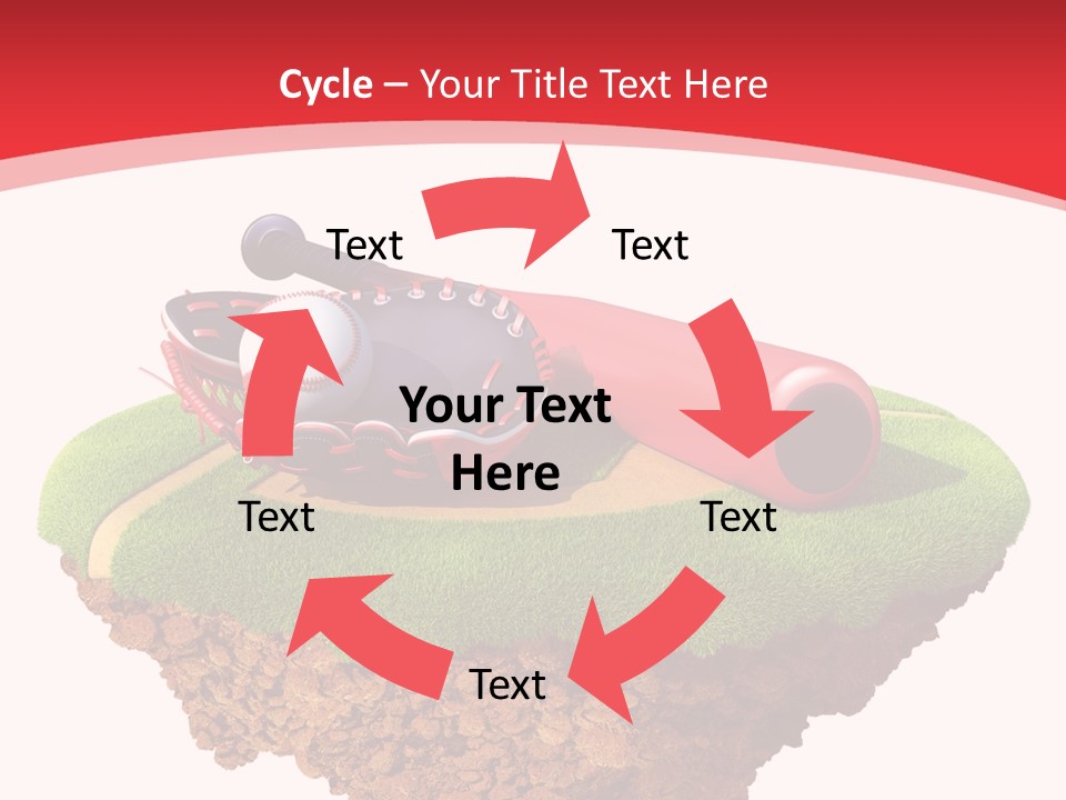 Championhip Sport Glove PowerPoint Template