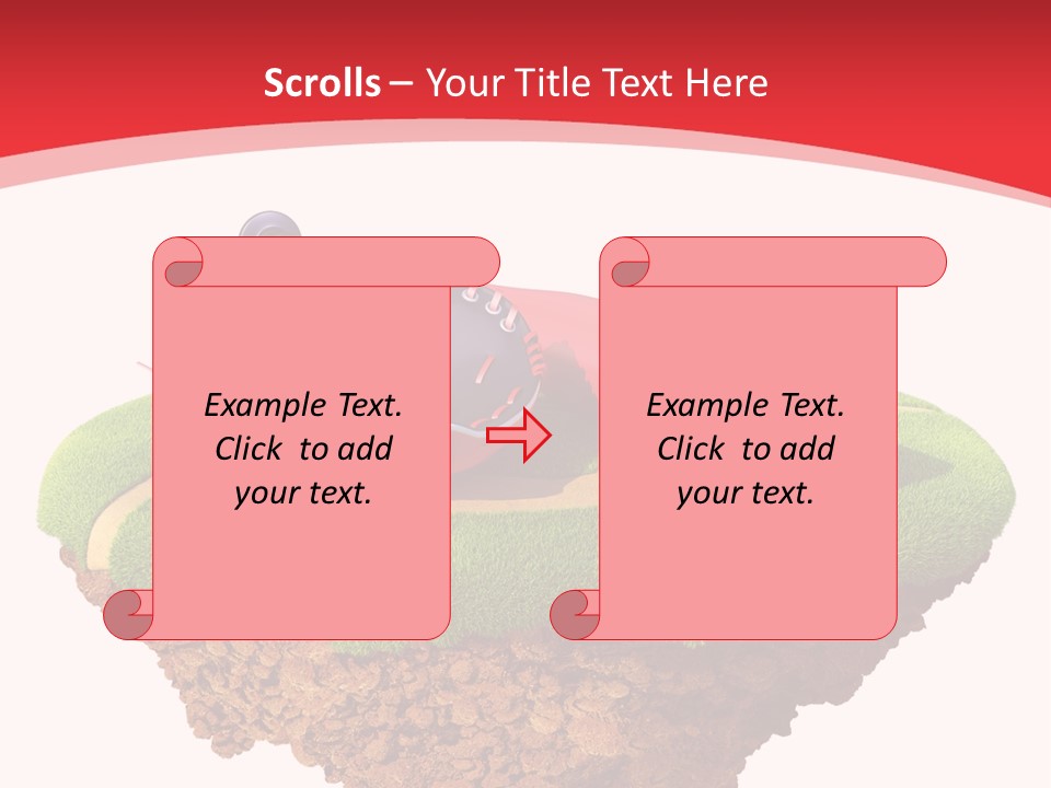 Championhip Sport Glove PowerPoint Template