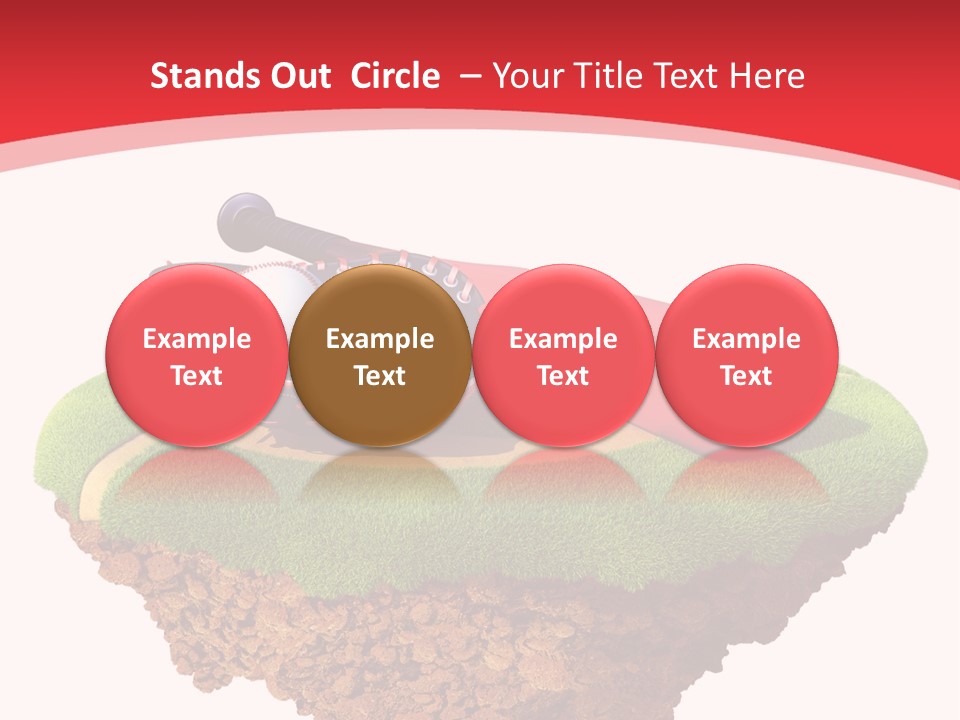 Championhip Sport Glove PowerPoint Template