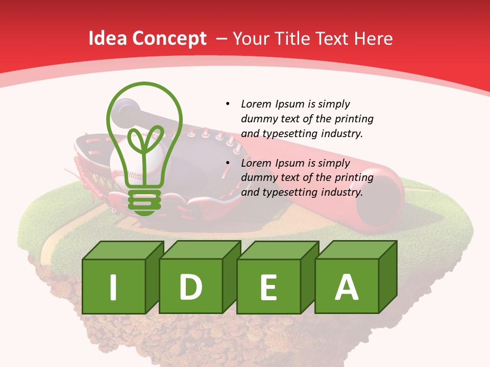 Championhip Sport Glove PowerPoint Template