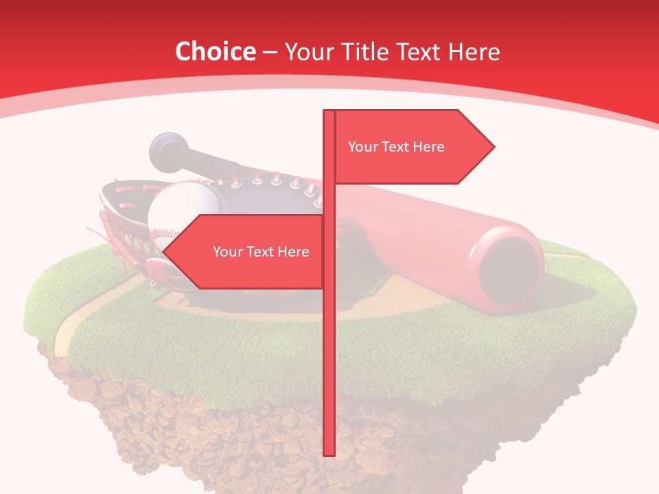 Championhip Sport Glove PowerPoint Template