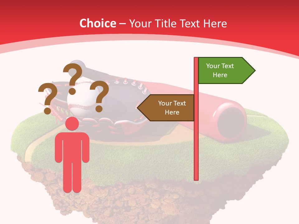 Championhip Sport Glove PowerPoint Template