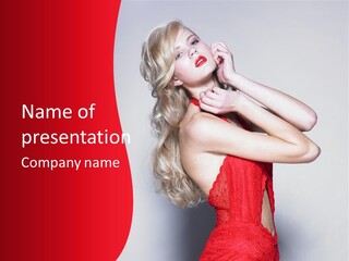 Hair Happy Looking PowerPoint Template