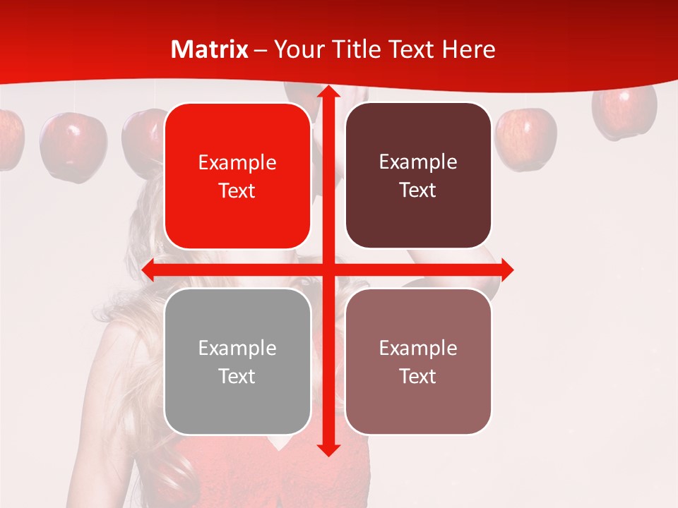 Model Blond Fashion PowerPoint Template